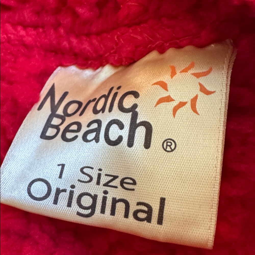 Cozy Red Sherpa Jacket Hooded - Picture 3 of 3